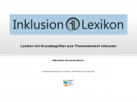 inklusion-lexikon.de Webseite Vorschau