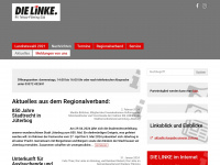 dielinke-tf-süd.de Webseite Vorschau