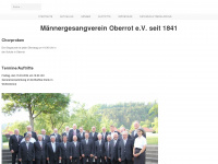 mgv-oberrot.de Webseite Vorschau