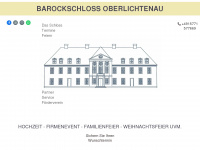 barockschloss-oberlichtenau.de Webseite Vorschau