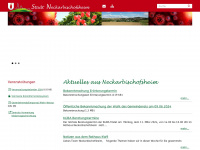 neckarbischofsheim.de Webseite Vorschau