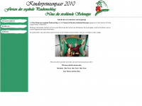 kinderprinzenpaar-2010.de Webseite Vorschau