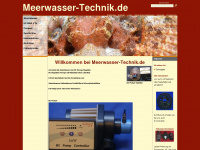meerwasser-technik.de Webseite Vorschau