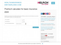 healthinsurance-switzerland.com Webseite Vorschau
