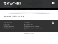 tonyanthony.co.uk Webseite Vorschau