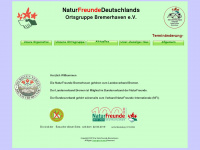 naturfreunde-bremerhaven.de Webseite Vorschau