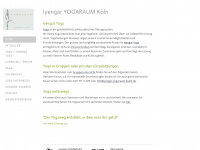 iyengar-yogaraum-koeln.de Webseite Vorschau