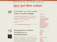 tanzaufdemvulkan.wordpress.com Webseite Vorschau
