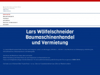 baumaschinen-woelfelschneider.de Webseite Vorschau