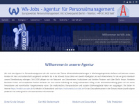wa-jobs.de Webseite Vorschau