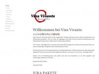 vins-vivants.de Webseite Vorschau