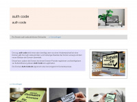 auth-code.de Webseite Vorschau