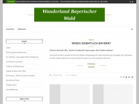 wanderland-bayern.de Webseite Vorschau