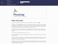 picolisp.com Webseite Vorschau