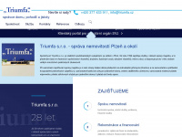 triumfa.cz Webseite Vorschau