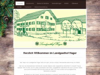 landgasthof-hager.de Webseite Vorschau