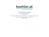 koehler.at Webseite Vorschau