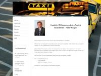 taxikrueger.de Webseite Vorschau