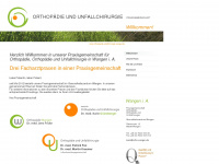 orthopaedie-unfallchirurgie-wangen.de Webseite Vorschau