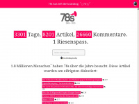 78s.ch Webseite Vorschau