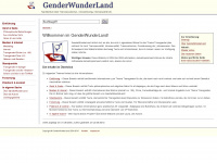 genderwunderland.de Webseite Vorschau