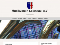 musikverein-leienkaul.de Webseite Vorschau