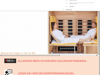 allwaspa.ch Webseite Vorschau