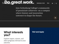 gettysburg.edu Webseite Vorschau