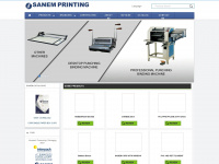 sanemprinting.com Webseite Vorschau