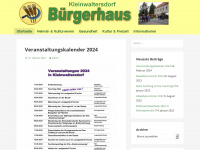 kleinwaltersdorf-buergerhaus.de Webseite Vorschau