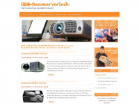 089-beamerverleih.de Webseite Vorschau