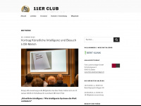 11erclub.ch Webseite Vorschau