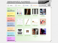 2-hand-musikinstrumente.de Webseite Vorschau