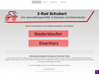 2-rad-schubert.de Webseite Vorschau