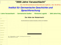2000jahre-varusschlacht.de Webseite Vorschau