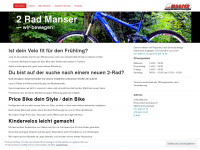 2radmanser.ch Webseite Vorschau