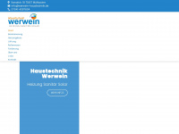 werwein-haustechnik.de Webseite Vorschau