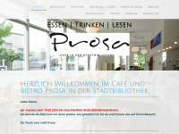 cafe-prosa.de Webseite Vorschau