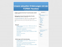 formahausbau.wordpress.com Webseite Vorschau