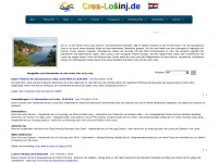 cres-losinj.de Webseite Vorschau