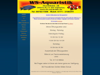 ws-aquaristik.de Webseite Vorschau