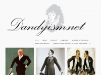 dandyism.net Webseite Vorschau