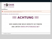 4pfotenoase.ch Webseite Vorschau