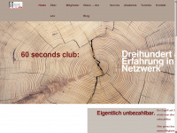60secondsclub.de Webseite Vorschau