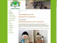 77grundschule.de Webseite Vorschau