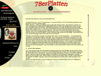 78erplatten.at Webseite Vorschau