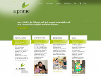 a-primo.ch Webseite Vorschau