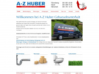 a-z-huber.ch Webseite Vorschau