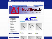 a1-medishop.de Webseite Vorschau