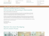 zahnarzt-breuning.de Webseite Vorschau